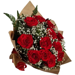 Buquê de rosas vermelhas