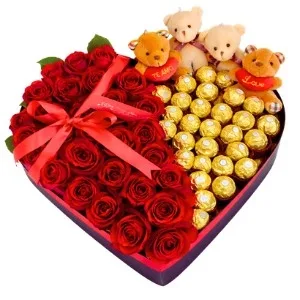Box Coração Com todo meu AMOR.