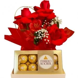 Box Flowers Red
