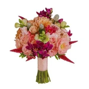 Buquê de Noiva com Flores Nobres Marsala