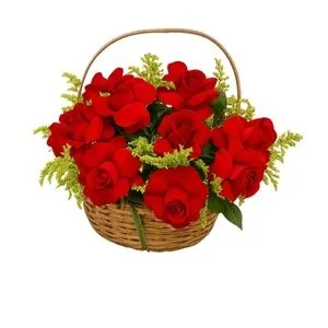 Cesta de Rosas (Vermelhas)