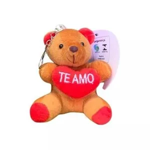 Chaveiro urso c/ coração