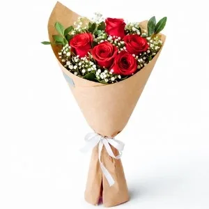 Ramalhete com 5 rosas