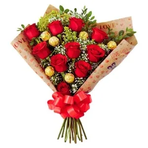 Ramalhete em Cascata com Ferrero Rocher