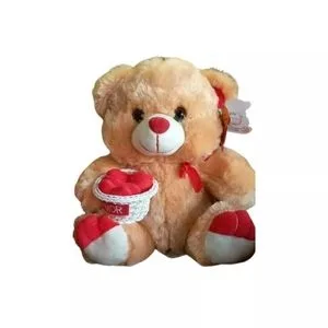 Urso de pelúcia com balde