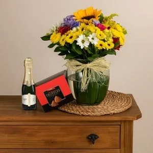 Flores do Campo e Trufas Belgas com Chandon