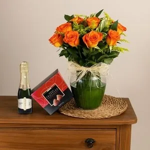Kit - Dalila Laranja com Trufas Belgas e Chandon