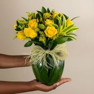 Vaso Dalila - Amarelo