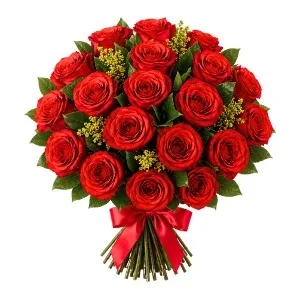Buquê de 19 Rosas Vermelhas