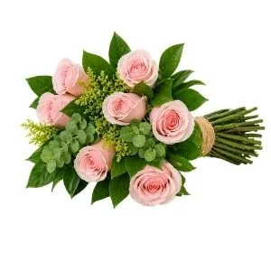 Buquê de 7 Rosas Rosadas