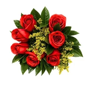 Buquê de 7 Rosas Vermelhas