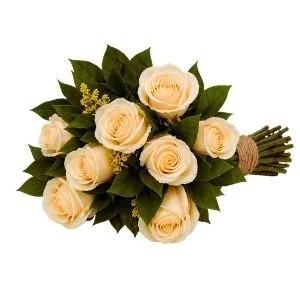 Buquê de 8 Rosas Champagne