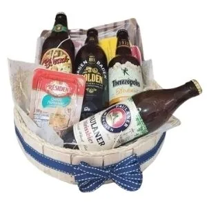 Cesta de Cervejas e Frios