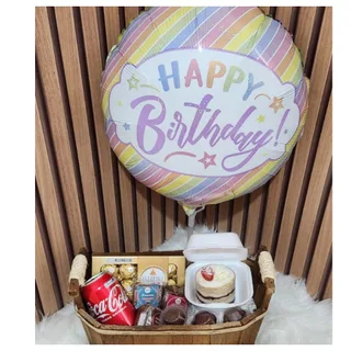 Cesta Feliz Aniversário