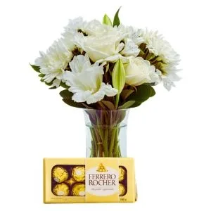 Amor de Condolências no Vidro e Ferrero Rocher