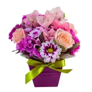 Box Charming Flores Rosadas