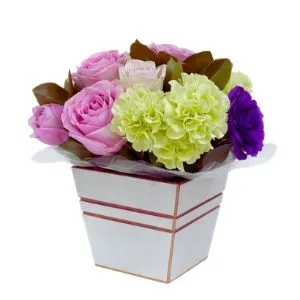 Box Charming Lisianthus Coloridas