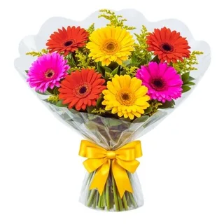 Buquê Tradicional de Gerberas Coloridas