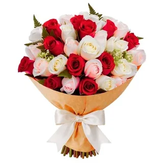 Buquê Três Cores - 36 Rosas