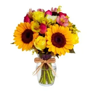 Paixão de Flores Coloridas no Vidro