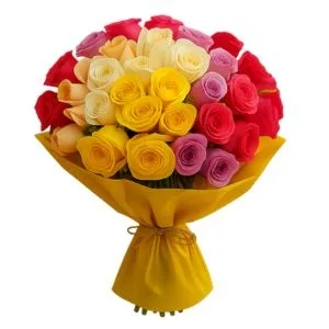 Buquê com 45 Rosas Degradê