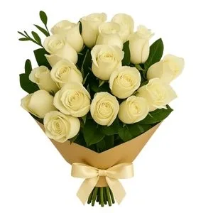 Buquê de 20 Rosas Brancas