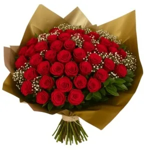 Buquê de 40 Rosas Vermelhas