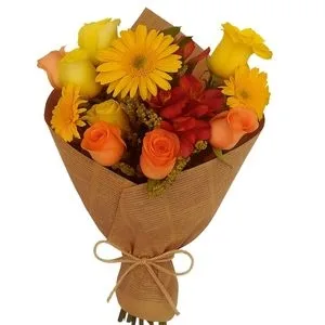 Buquê de Flores do Campo em Cores Vivas