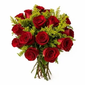 Buquê com 15 Rosas Vermelhas