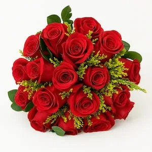 Buquê com 19 Rosas Vermelhas