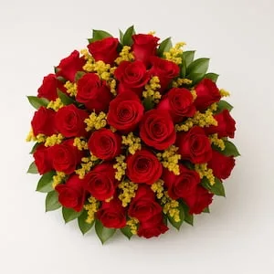 Buquê com 36 Rosas Vermelhas