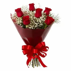 Buquê Especial com 6 Rosas Vermelhas