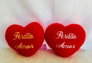 Pelúcia Coração Perdão Amor