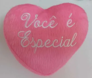 Pelúcia Coração Você é Especial Cor de Rosa