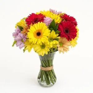 Arranjo de Flores do Campo em Vaso