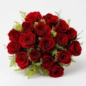 Buquê de 17 Rosas Vermelhas