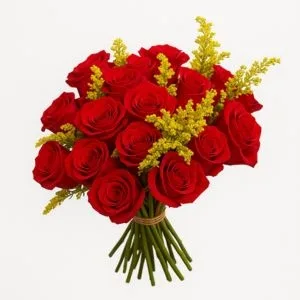 Buquê de 19 Rosas Vermelhas