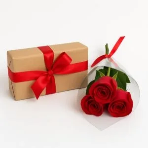 Ramalhete de Rosas Vermelhas com Bombons