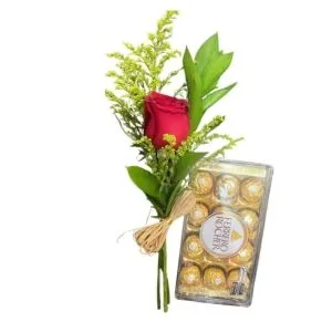Rosa Unitária com Ferrero Rocher