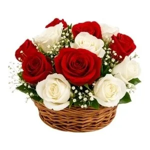 Balaio De Rosas Vermelhas E Brancas