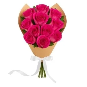 Buquê De 12 Rosas Pink