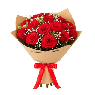Buquê de 15 Rosas Vermelha