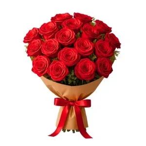 Buquê De 18 Rosas Vermelhas Com Tango