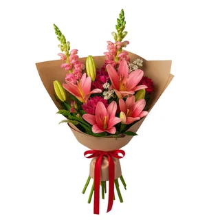Buquê de Lírios Rosado