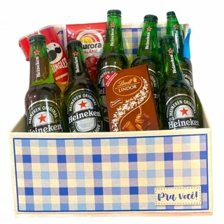 Cesta Especial Pra Você Com Heinekens