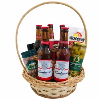 Cesta Luxo Com Budweiser