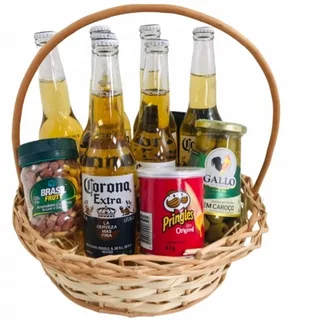 Cesta Luxo Com Cerveja Corona