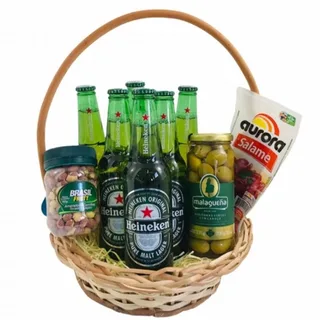 Cesta Luxo Com Heineken