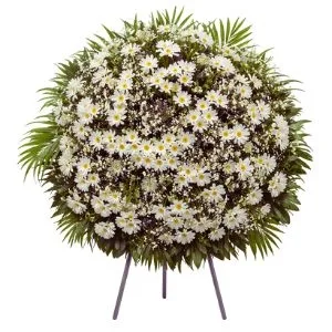 Coroa de Flores Média com Margaridinhas