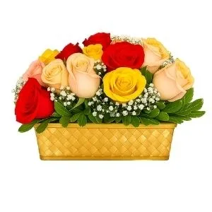 Floreira Love Colorful Roses